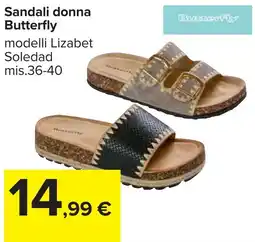 Carrefour Sandali donna Butterfly offerta
