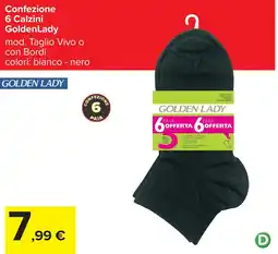 Carrefour Confezione 6 Calzini GoldenLady offerta