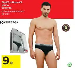 Carrefour SlipX3 o BoxerX2 Uomo Superga offerta