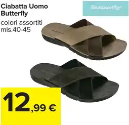 Carrefour Ciabatta Uomo Butterfly offerta