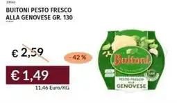 Prezzemolo e Vitale Buitoni pesto fresco alla genovese offerta