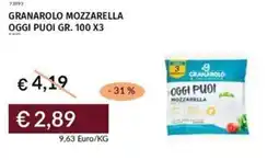 Prezzemolo e Vitale Granarolo mozzarella oggi puoi offerta