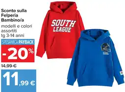 Carrefour Sconto sulla Felperia Bambino/a offerta