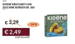 Prezzemolo e Vitale Kioene kroccanti con zucchine burger offerta