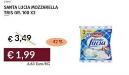Prezzemolo e Vitale Santa lucia mozzarella tris offerta