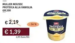 Prezzemolo e Vitale Muller mousse proteica alla vaniglia offerta