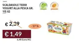 Prezzemolo e Vitale Scaldasole teddi yogurt alla pesca offerta