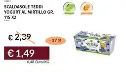 Prezzemolo e Vitale Scaldasole teddi yogurt al mirtillo offerta