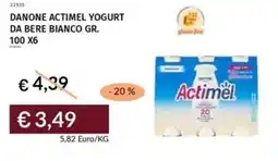Prezzemolo e Vitale Danone actimel yogurt da bere bianco offerta