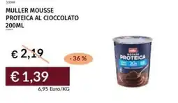 Prezzemolo e Vitale Muller mousse proteica al cioccolato offerta