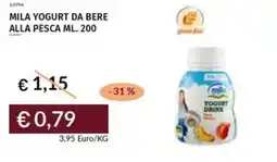 Prezzemolo e Vitale Mila yogurt da bere alla pesca offerta