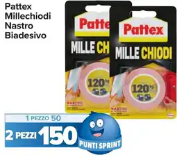 Carrefour Pattex Millechiodi Nastro Biadesivo offerta