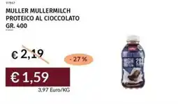 Prezzemolo e Vitale Muller mullermilch proteico al cioccolato offerta