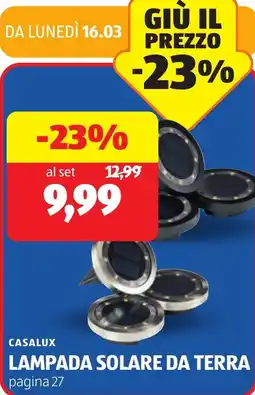 ALDI Casalux lampada solare da terra offerta