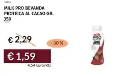 Prezzemolo e Vitale Milk pro bevanda proteica al cacao offerta
