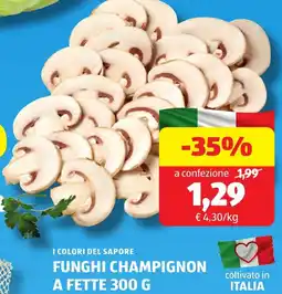 ALDI I colori del sapore funghi champignon a fette offerta
