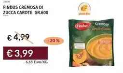 Prezzemolo e Vitale Findus cremosa di zucca carote offerta