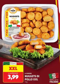 ALDI Il podere nuggets di pollo xxl offerta