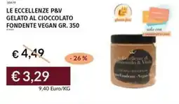 Prezzemolo e Vitale Le eccellenze p&v gelato al cioccolato fondente vegan offerta