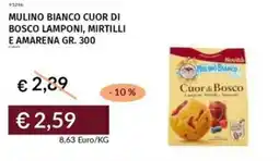 Prezzemolo e Vitale Mulino bianco cuor di bosco lamponi, mirtilli e amarena offerta