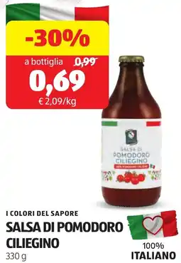 ALDI I colori del sapore salsa di pomodoro ciliegino offerta