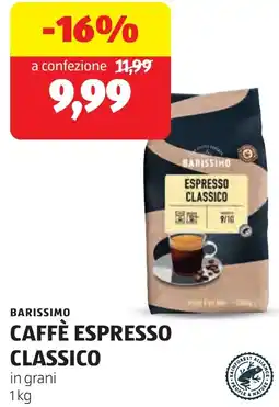 ALDI Barissimo caffè espresso classico offerta