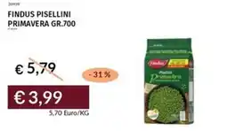 Prezzemolo e Vitale Findus pisellini primavera offerta