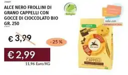 Prezzemolo e Vitale Alce nero frollini di grano cappelli con gocce di cioccolato bio offerta