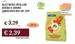 Prezzemolo e Vitale Alce nero frollini avena e grano saraceno bio offerta