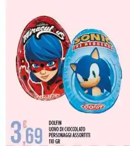 Euroesse Dolfin uovo di cioccolato personaggi offerta