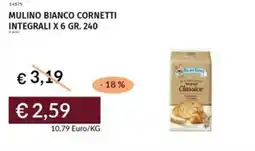 Prezzemolo e Vitale Mulino bianco cornetti integrali x 6 offerta