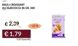 Prezzemolo e Vitale Bauli croissant all'albicocca x6 offerta