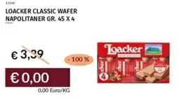 Prezzemolo e Vitale Loacker classic wafer napolitaner offerta