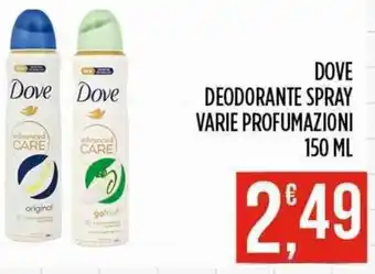 Euroesse Dove deodorante spray offerta
