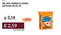 Prezzemolo e Vitale Mr. day ciambella senza lattosio x8 offerta