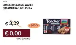 Prezzemolo e Vitale Loacker classic wafer creamkakao offerta