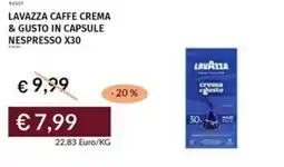 Prezzemolo e Vitale Lavazza caffe crema & gusto in capsule nespresso x30 offerta