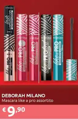 Ipersoap DEBORAH MILANO Mascara like a pro offerta