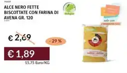 Prezzemolo e Vitale Alce nero fette biscottate con farina di avena offerta