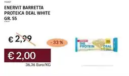 Prezzemolo e Vitale Enervit barretta proteica deal white offerta