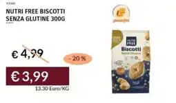 Prezzemolo e Vitale Nutri free biscotti senza glutine offerta