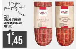 Euroesse Coati salame spianata romana/piccante all'etto offerta