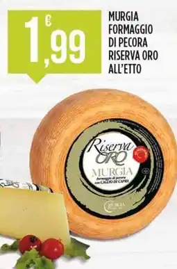 Euroesse Murgia formaggio di pecora riserva oro all'etto offerta