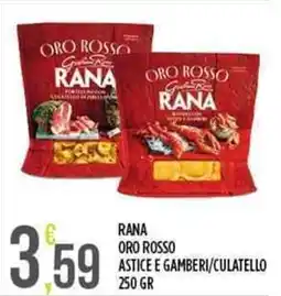 Euroesse Rana oro rosso astice e gamberi/culatello offerta