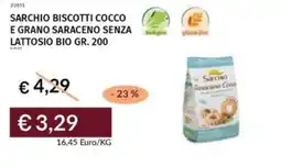 Prezzemolo e Vitale Sarchio biscotti cocco e grano saraceno senza lattosio bio offerta