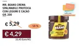 Prezzemolo e Vitale Mr. beans crema spalmabile proteica con legumi e cacao offerta