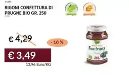 Prezzemolo e Vitale Rigoni confettura di prugne bio offerta