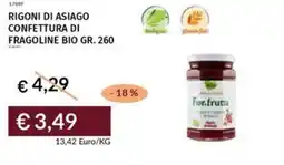Prezzemolo e Vitale Rigoni di asiago confettura di fragoline bio offerta