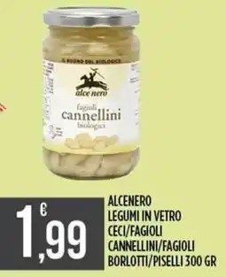 Euroesse Alcenero legumi in vetro ceci/fagioli cannellini/fagioli borlotti/piselli offerta
