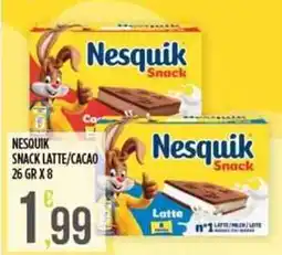 Euroesse Nesquik snack latte/cacao offerta